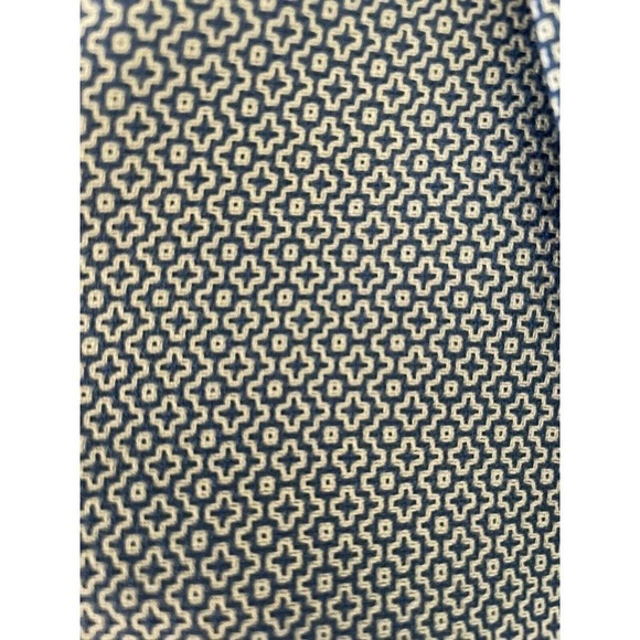 TALBOTS Blue Blazer Jacket Tiny Pattern Single Button Structured Womens Medium 8 - Picture 6 of 10